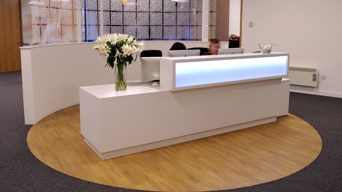 white Reception desk