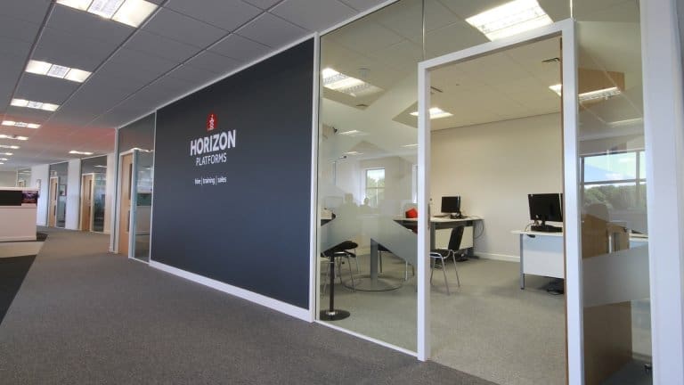 Office partitions fitted by Ben Johnson Interiors