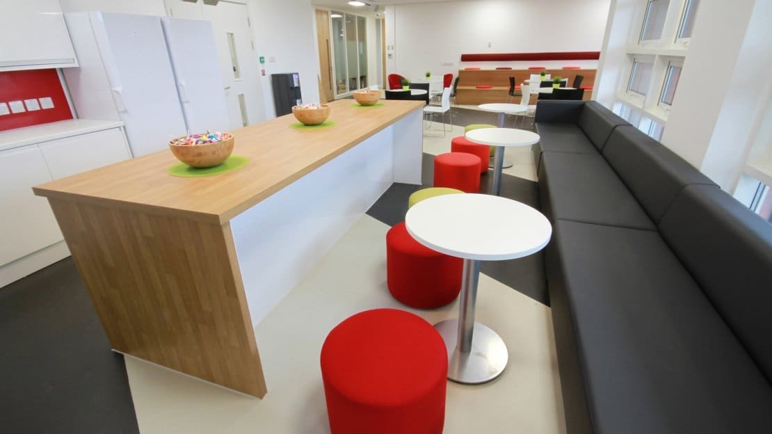Breakout Area with long seating