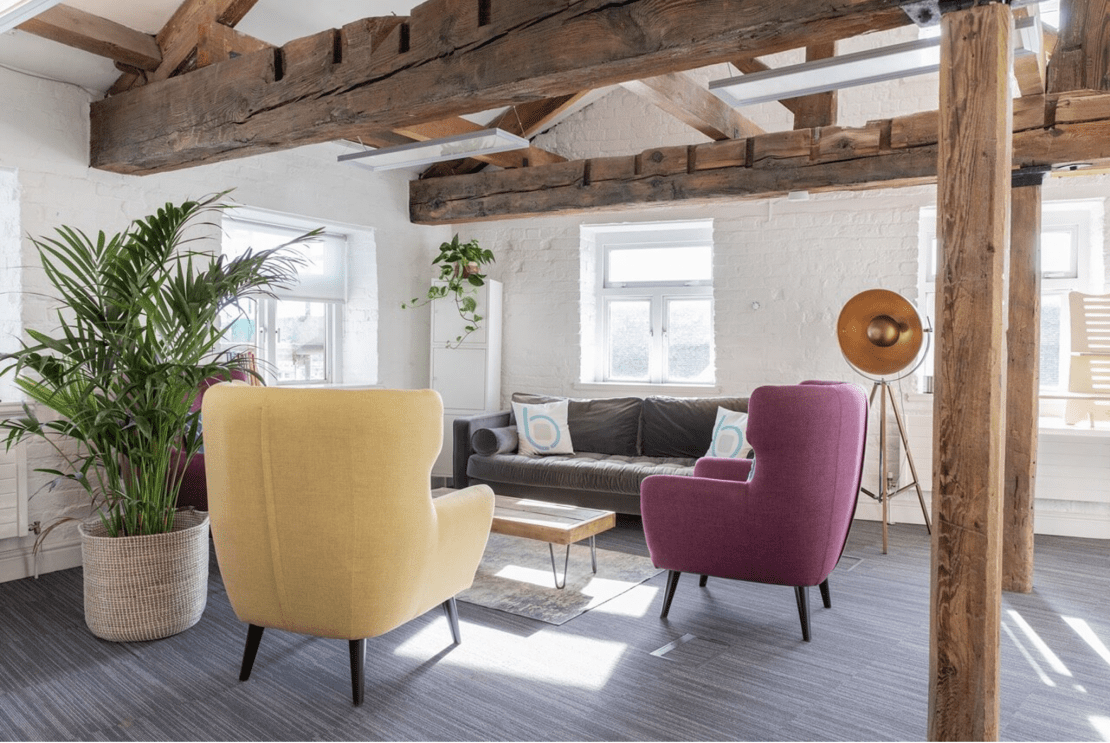 Example of working environment at Boxclever Consulting, Leeds - Ben Johnson Interiors