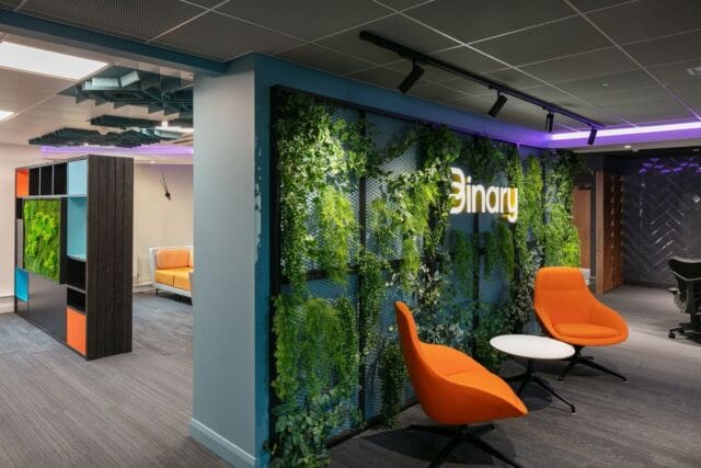 7 years later we returned to Binary to complete their new office refurbishment following their growth and taking on more space. Binary had seen natural changes to working patterns and office requirements, creating the need for additional workstations, quiet rooms, private spaces and collaboration spaces. 

The new office design has transformed and modernised the whole space, old and new 🙌 head to the link in our bio to check out the full project!

#officerefurbishment #commercialinteriors #officedesign #commercialfiout
